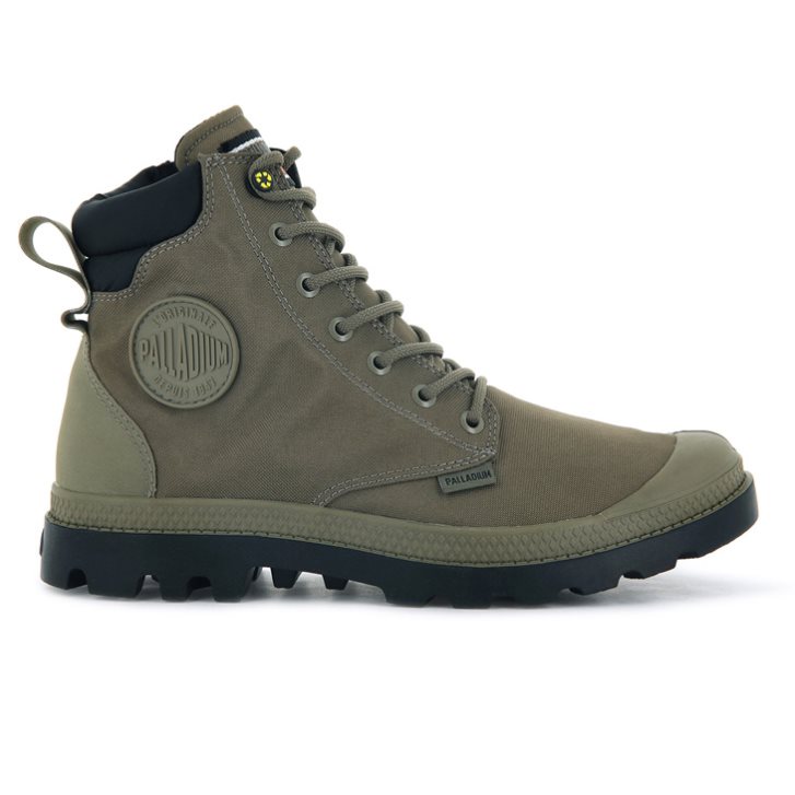 Pánské Boty Palladium Pampa SC Recycle WP+N Olivy Zelené | CZ JCH-21F